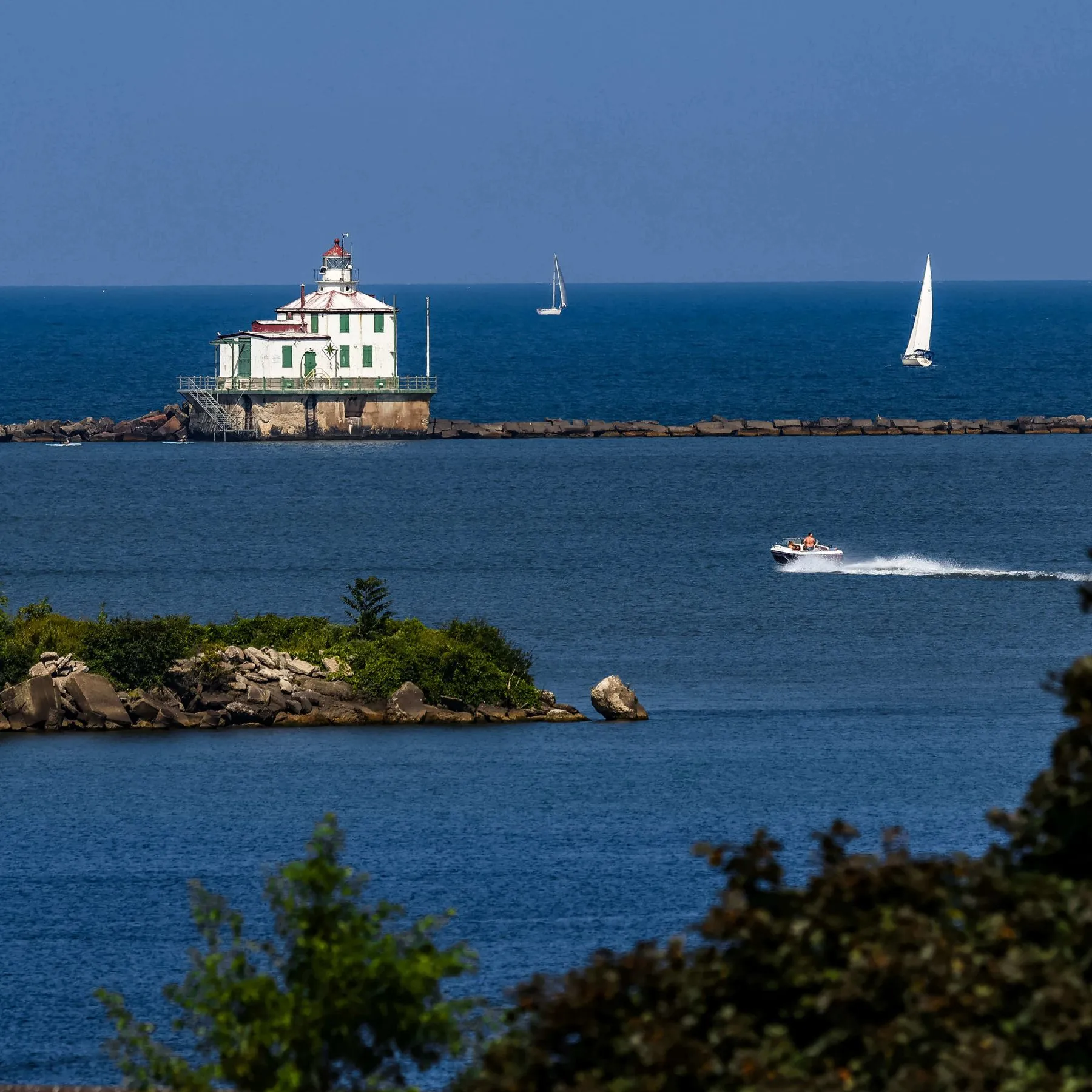 Ashtabula, Ohio lighthouse on Lake Erie