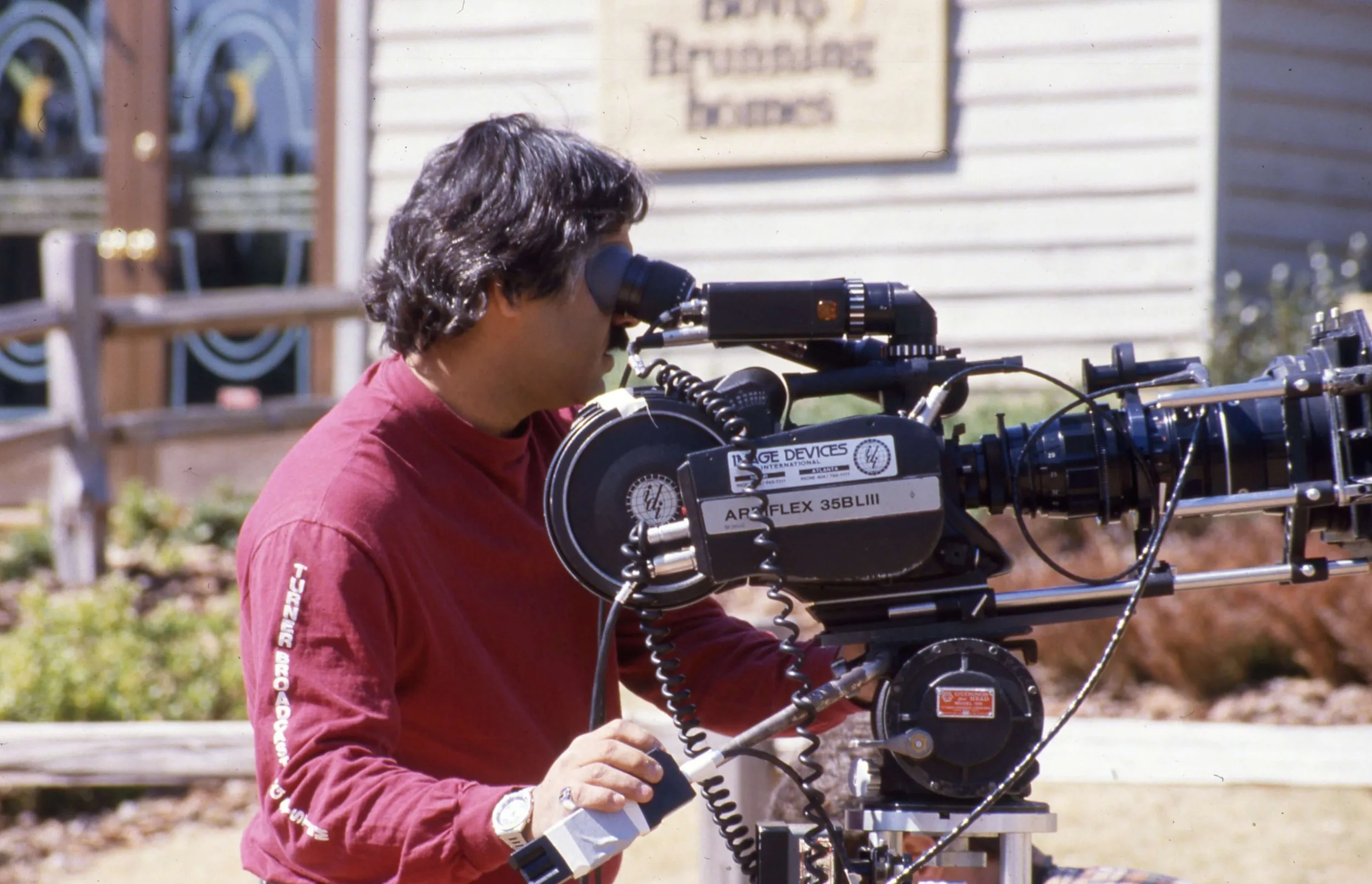 TMac during a CNN promotional shoot, early in his broadcast career