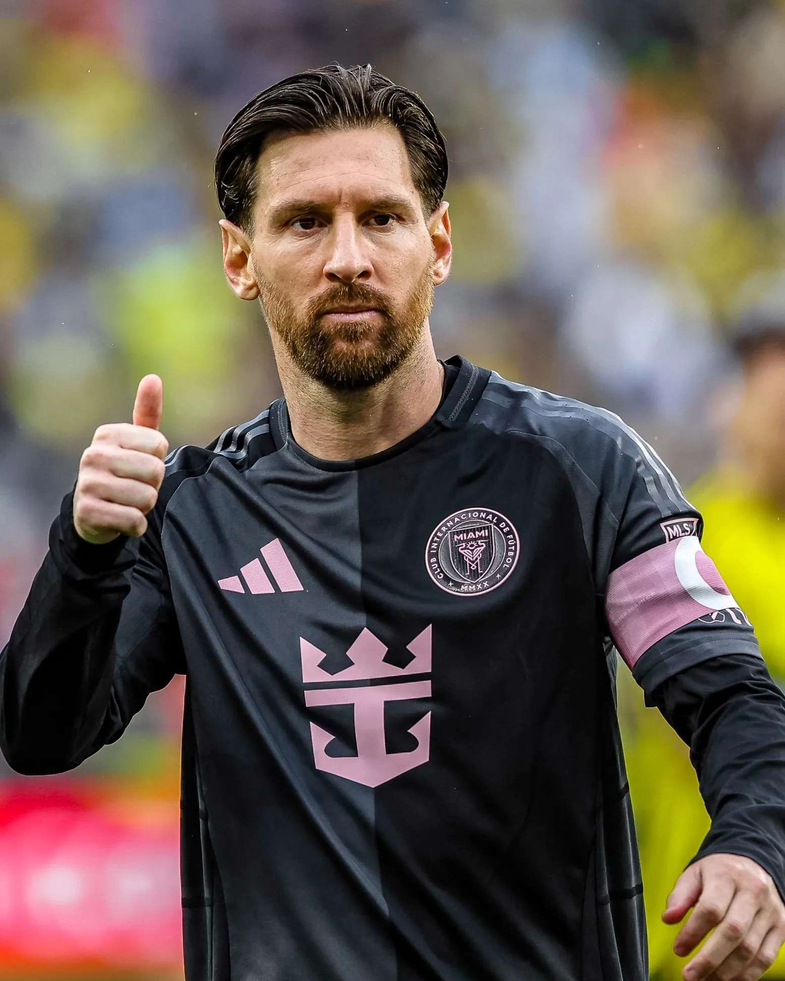 Lionel Messi in play against the Columbus Crew