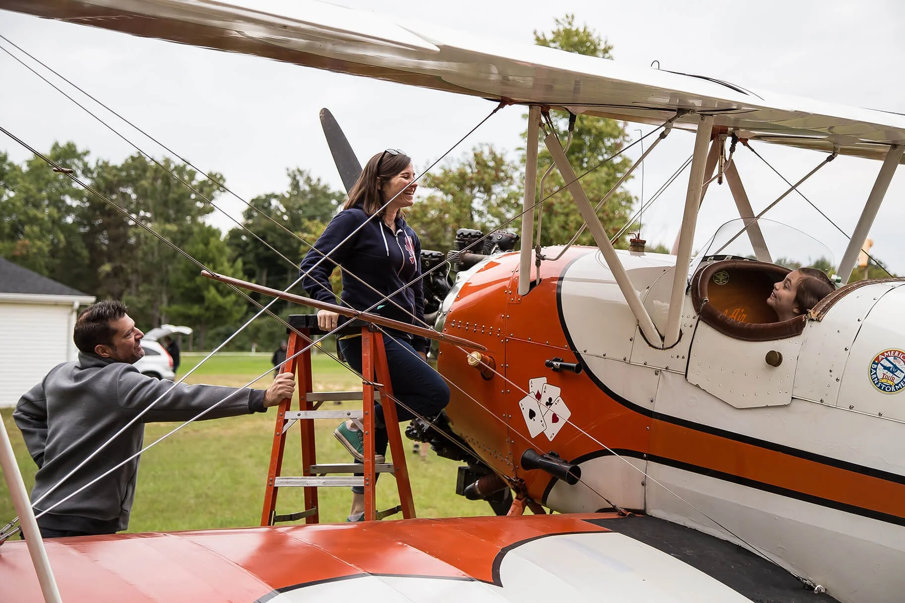 Adam and Kara White on the set of Rise Above: WASP
