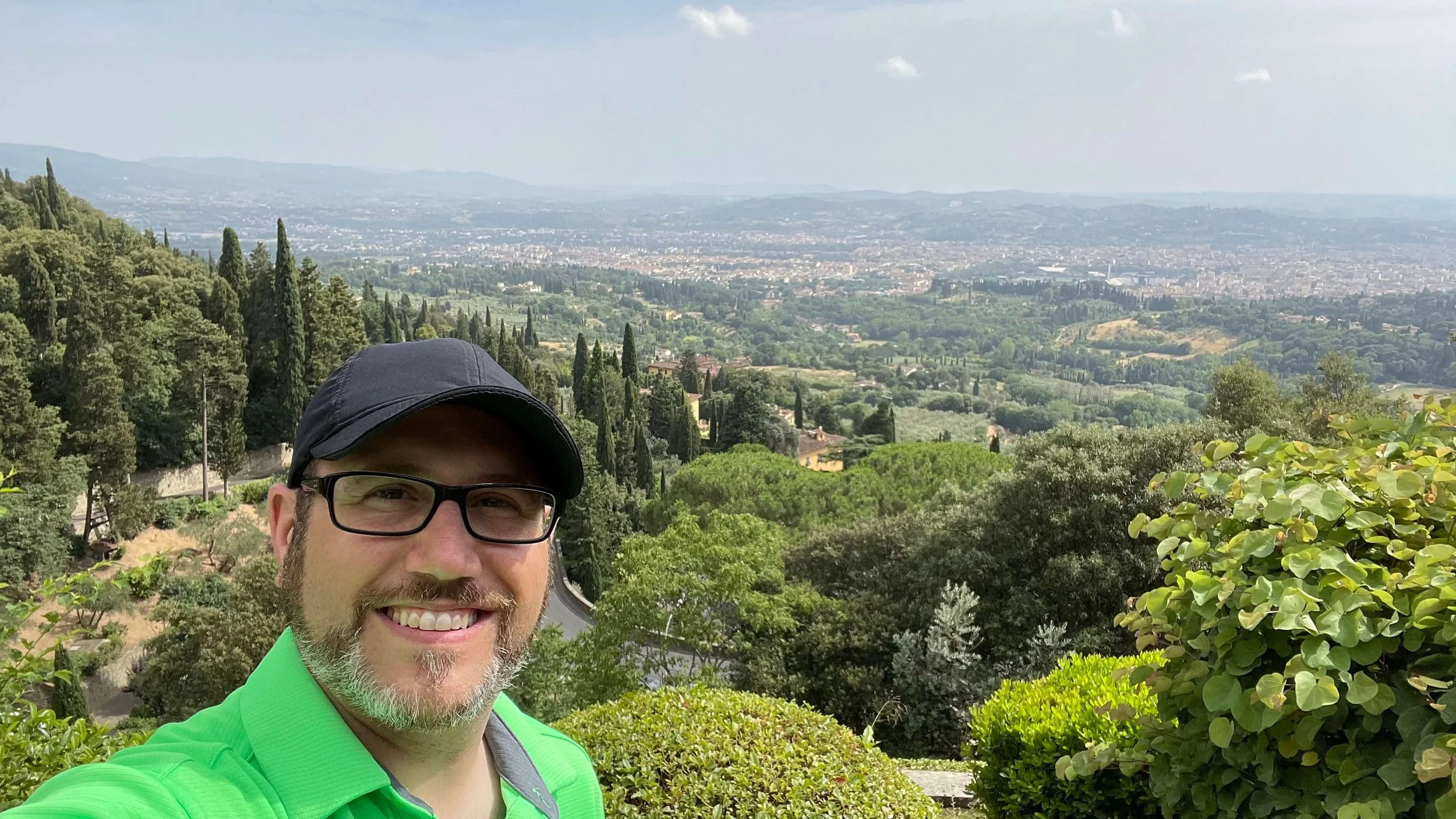 Jeff Alberini in Fiesole, Italy