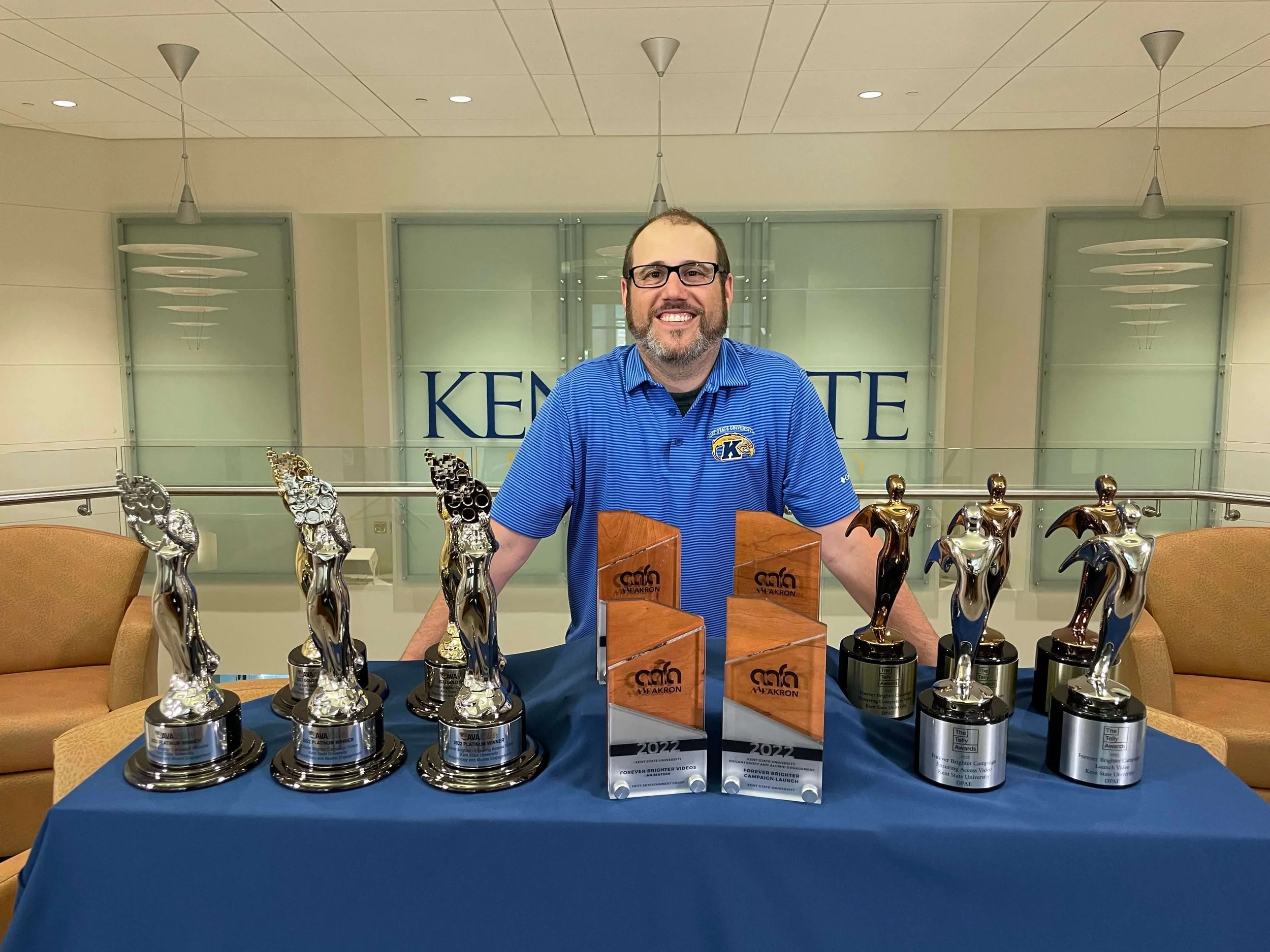 Jeff Alberini with Kent State industry awards