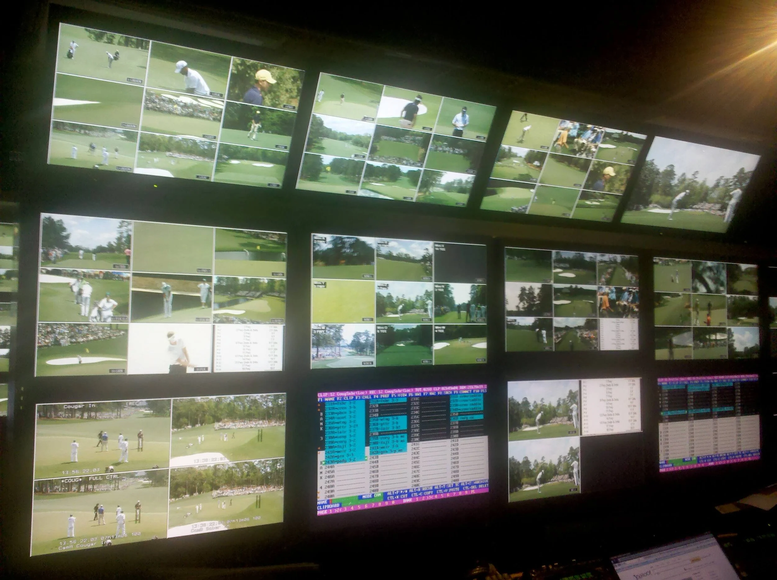 Mark Pokedoff golf replay monitor wall