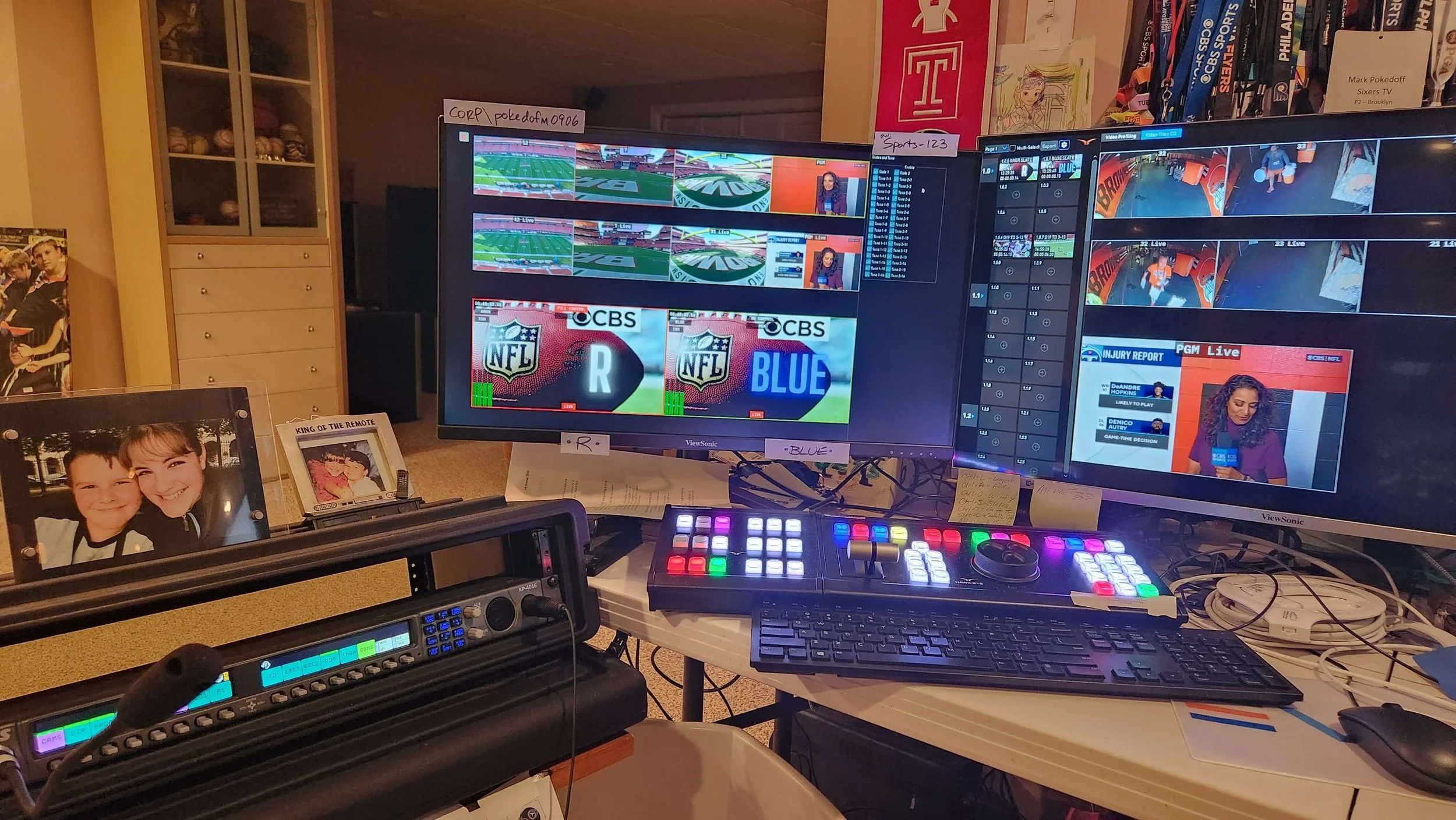 Mark Pokedoff home Hawkeye setup for NFL