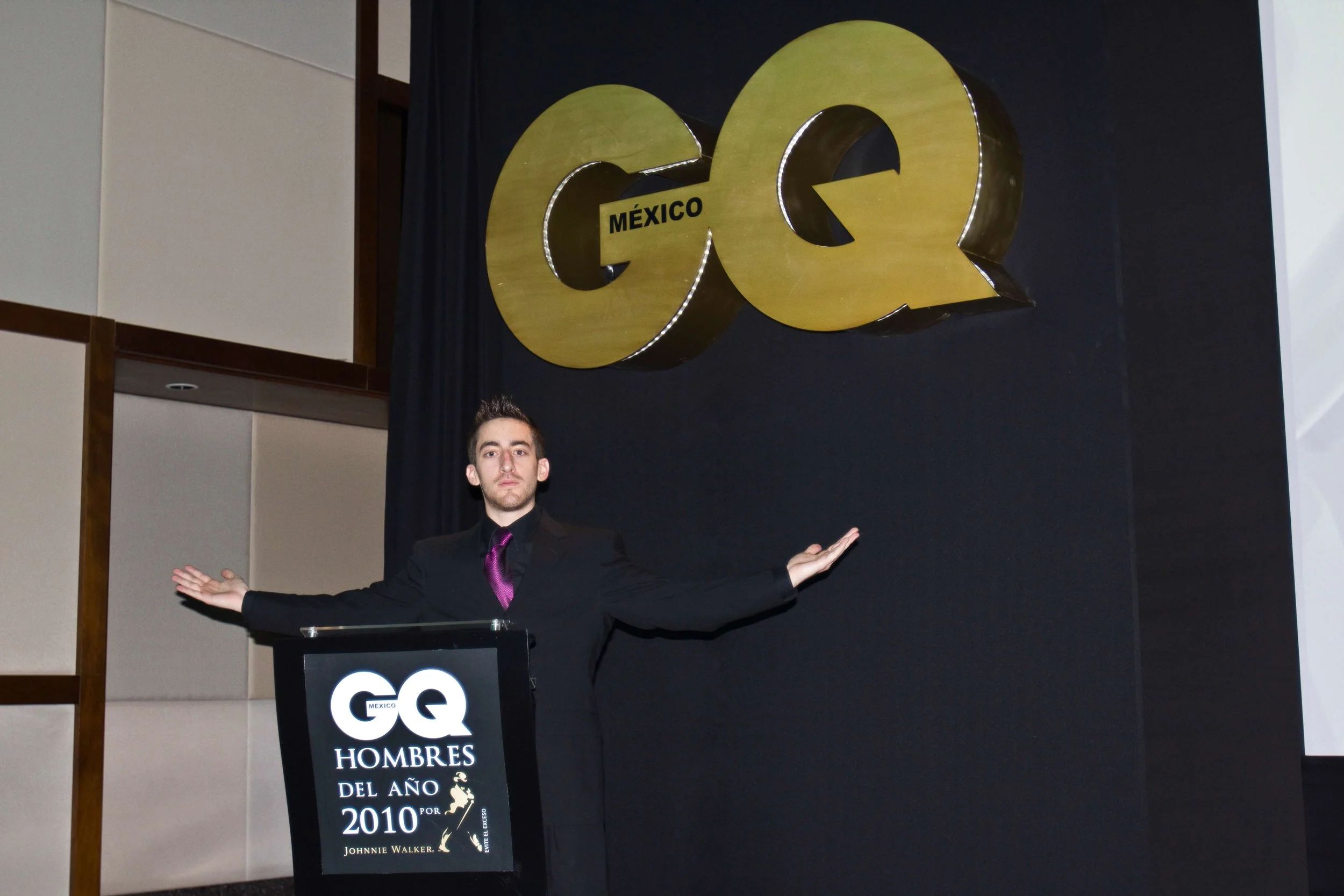 Matt Mantyla at Mexican GQ Awards 2010 for Miss Universe