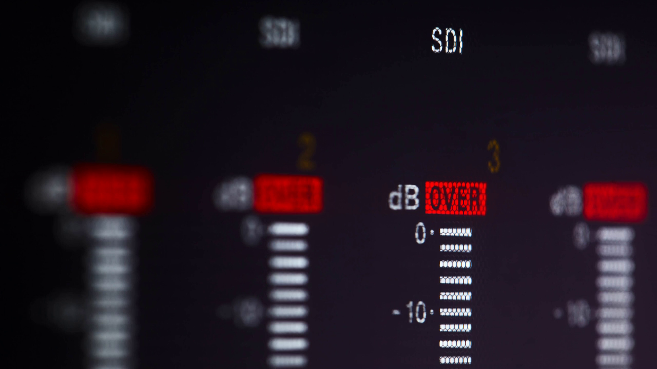 Audio levels in editing