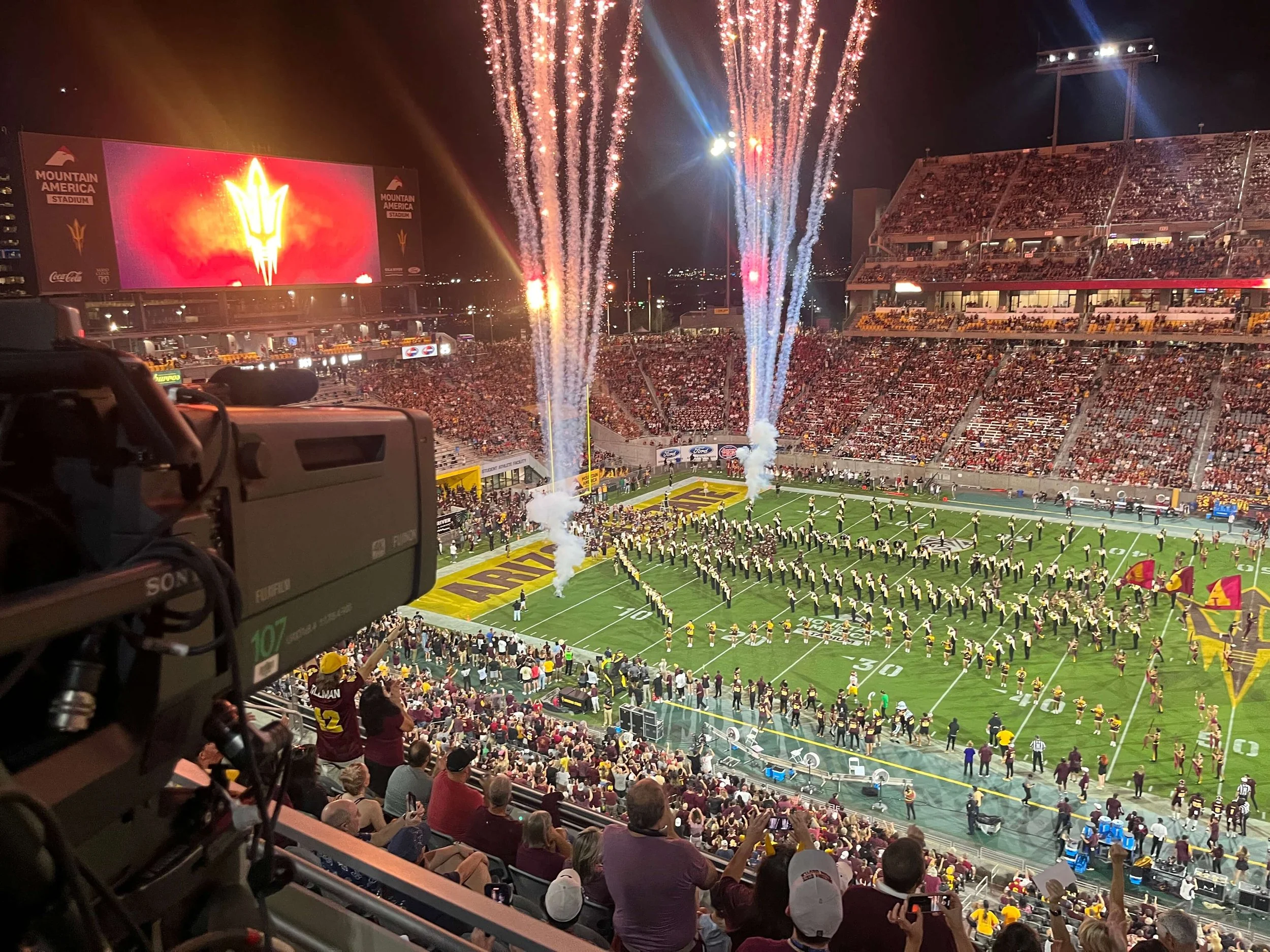 Nate Schick sports TV camera work