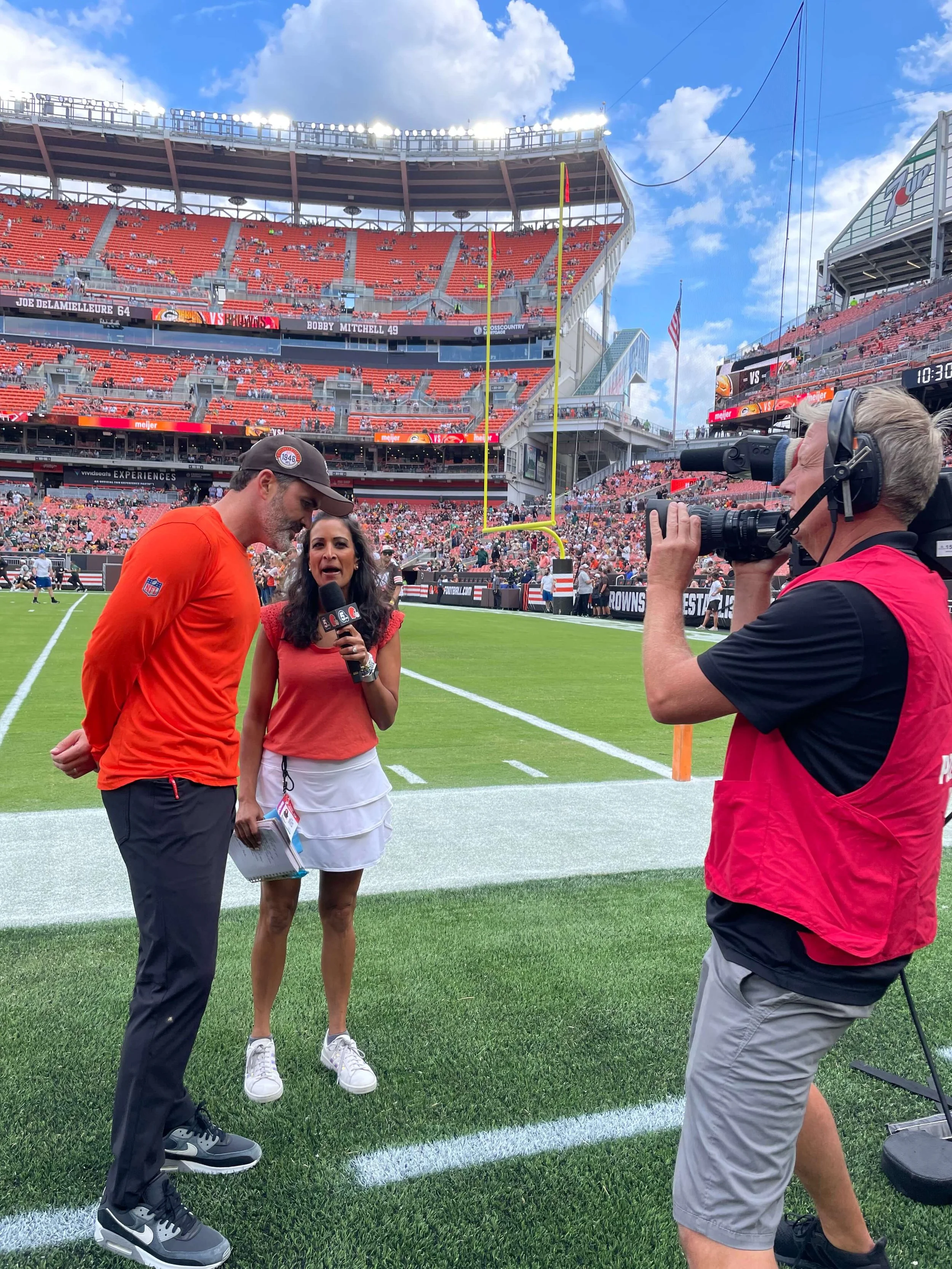 Nate Schick sports TV camera work
