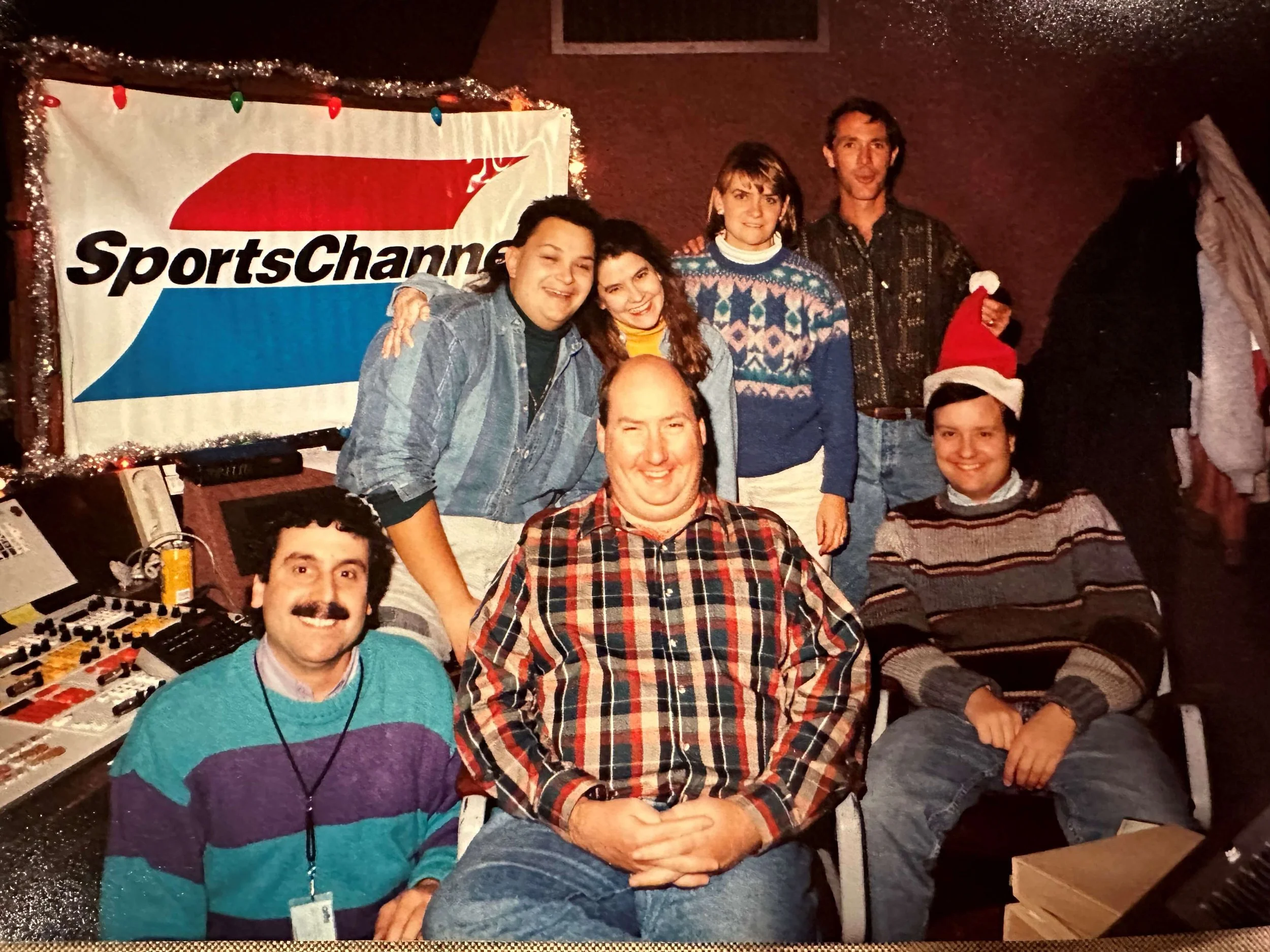 Steve Warren with the SportsChannel crew